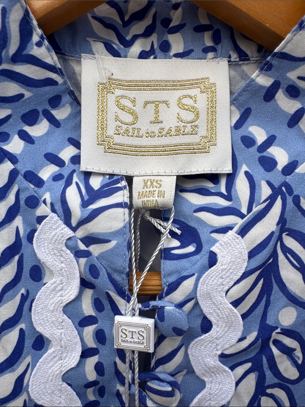 Sail to Sable Hydrangea Ric Rac Dress NWT - Picture 4 of 12